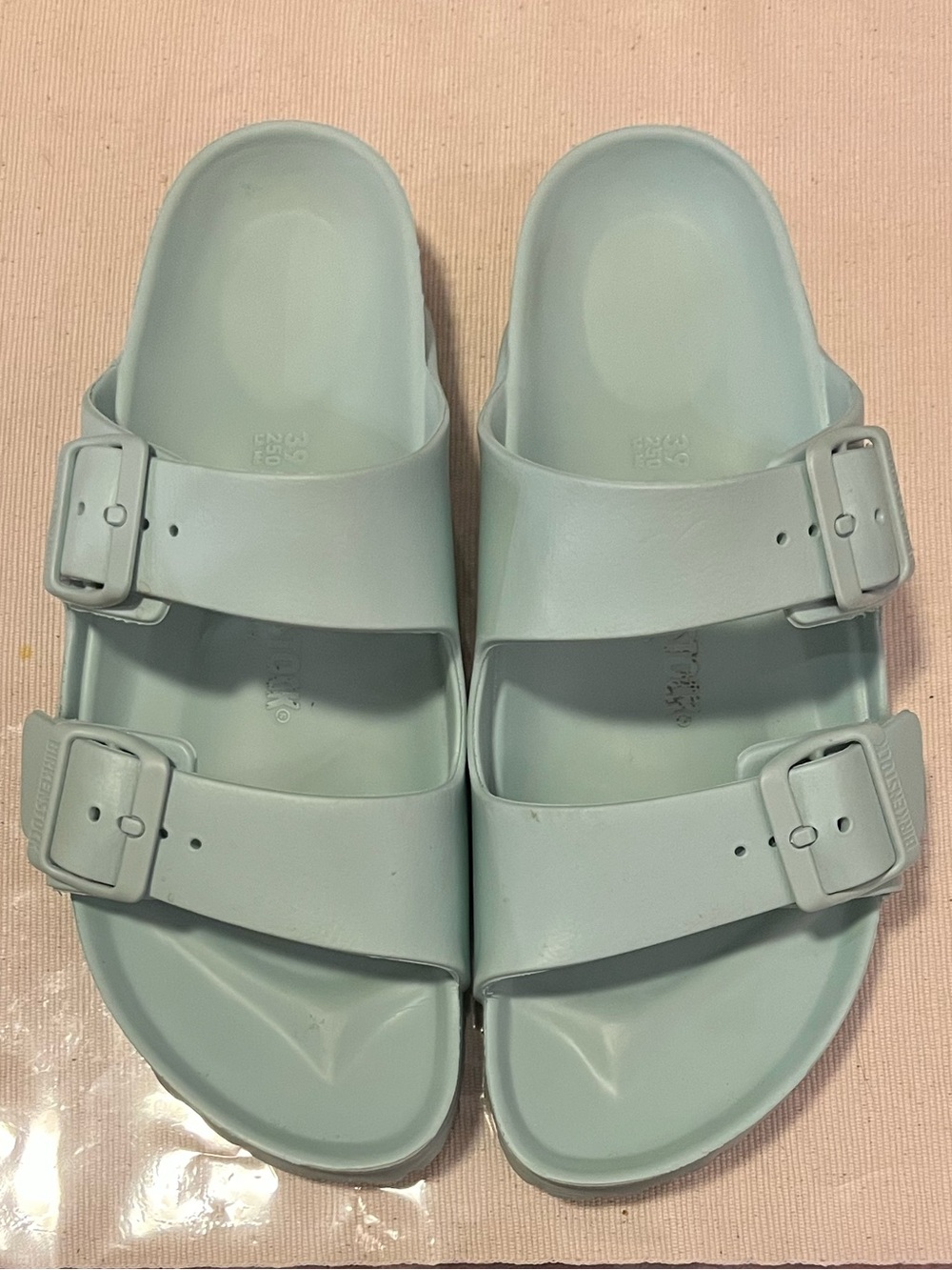 Birkenstock Arizona EVA Sandals Mint Green Sz 39 L 8 M 6 - Picture 5 of 9